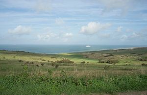 View of the English Channel from the Opal Coast (France)