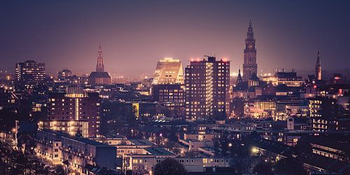 Skyline van de stad Groningen
