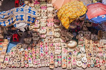 Marrakesh market from rooftop bar