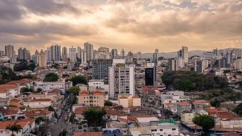 Sunset  Skyline São Paulo Brazilië