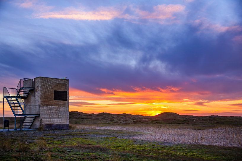 Julianadorp north dunes at sunset by eric van der eijk