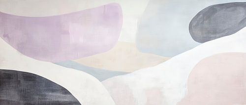 Zachte kleurenharmonie in abstractheid