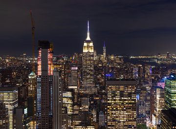 Skyline New York City - Empire State Building (U.S.A.) van Marcel Kerdijk