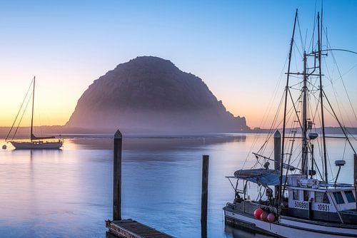 Een blauw uur - Morro Bay haven