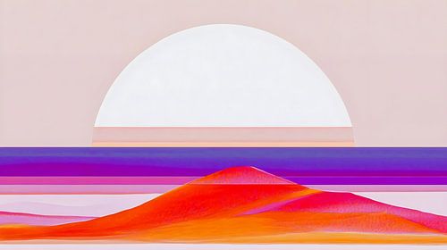 Colourful Dawn: Ein abstrakter Horizont