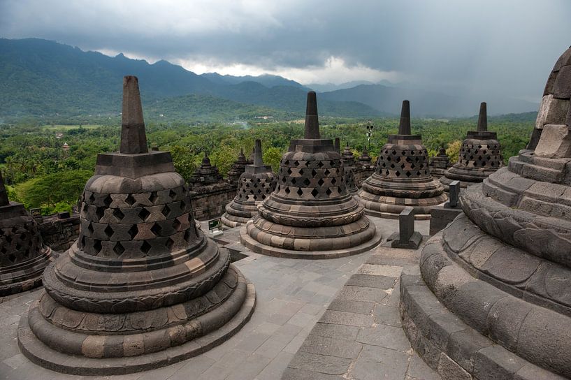 Borobudur Java Indonesia by Richard Wareham