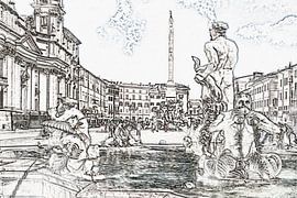 Piazza Navona, Rome by Gunter Kirsch