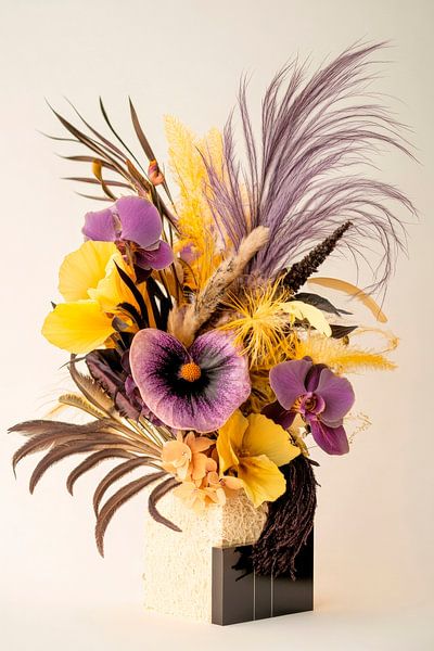 Colourful bouquet in vase by Poster Art Shop