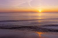 Sunset over the North Sea