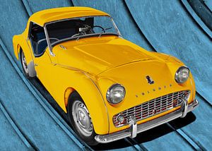 Triumph TR3 in yellow