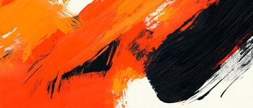 Play of colours in red and black by Poster Art Shop