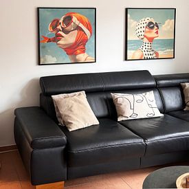 Customer photo: Beach vibes IV by Mirjam Duizendstra, on canvas