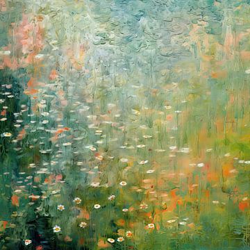 Flowers Monet Style by Wonderful Art