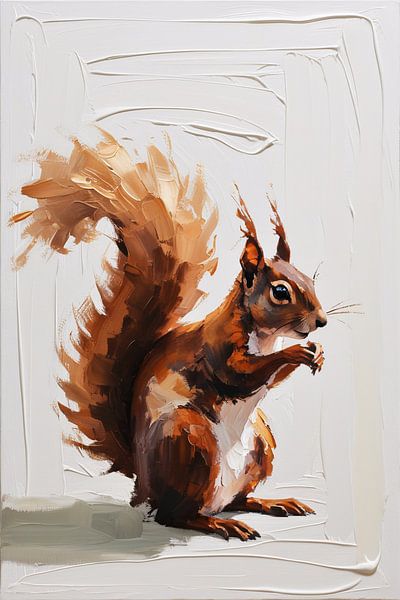 Ausdrucksstarkes Eichhörnchen mit Dynamik von Art & Soul Creations