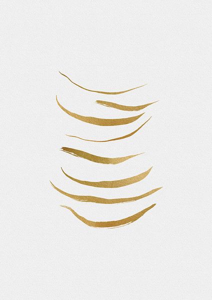 Minimalistische Goldmalerei von Orara Studio