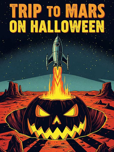 Reise zum Mars an Halloween von Media Jeka