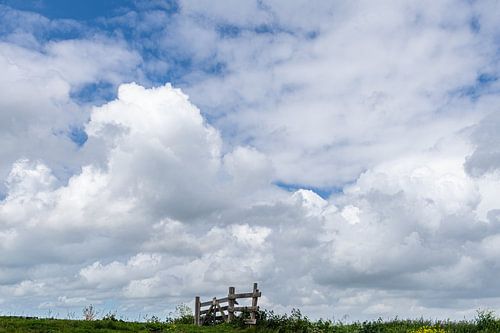Une clôture isolée en Drenthe.