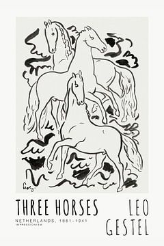 Leo Gestel - Drie Paarden