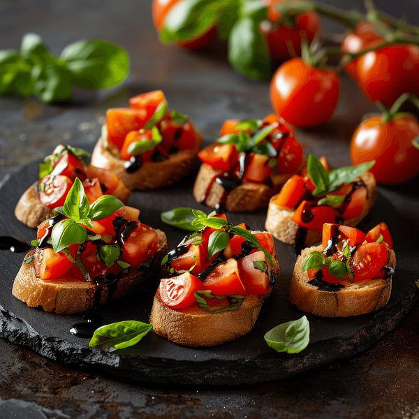 Küchen Bilder: Bruschetta von Poster Art Shop