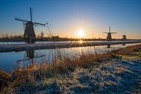 Winterochtend in Kinderdijk