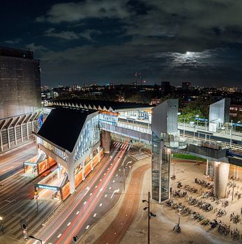 Metro station Maashaven in Rotterdam .