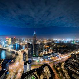 Beautiful view of Rotterdam skyline photo