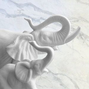 Eléphants en porcelaine 6.0