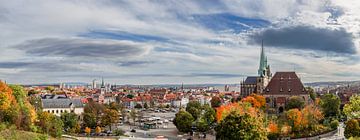 Panorama van Erfurt van Dirk Rüter