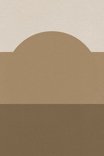 Japandi in aardetinten. Abstracte minimalistische Zen-kunst VII