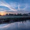 Sonnenaufgang über der Dommel in Son. von Jacky Keeris