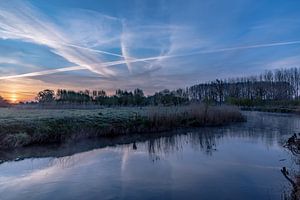 Sonnenaufgang über der Dommel in Son.