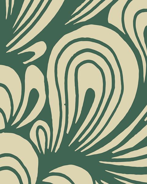 Scandinavië Cottage Kern Regenboog XVI van Mad Dog Art