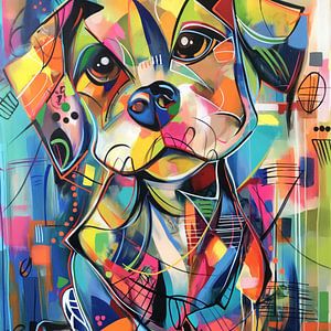 Abstrakter bunter Hund