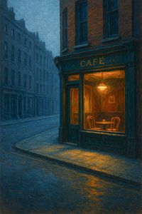 Soho Twilight Café - Londons ruhige Ecken in warmem Licht