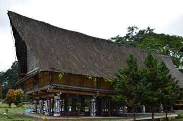 Traditioneel gebouw in Indonesië van Laura