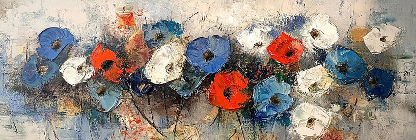 Blooms of Abstract Brush van De Mooiste Kunst