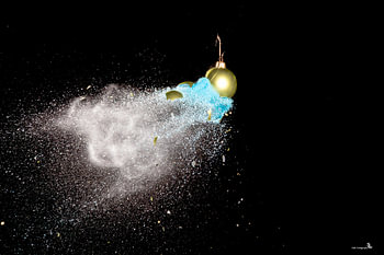 broken christmas ball