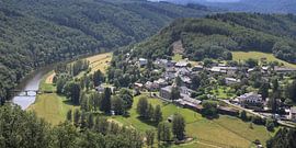 Frahan Dorfansicht Panorama, Belgien von Imladris Images