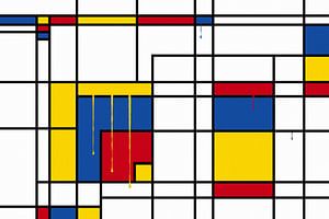 Piet Mondrian Tropfen