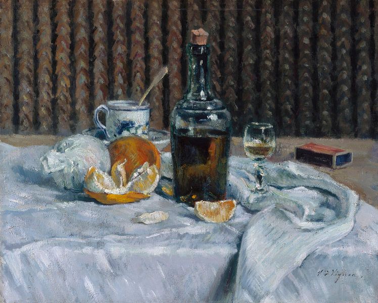 Victor Vignon-Still Life with Orange by finemasterpiece