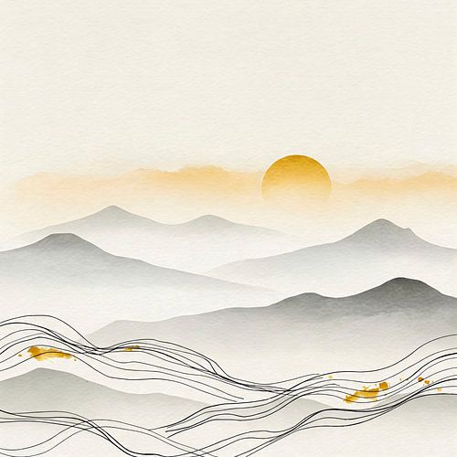 ZEN: Abstrakte Berglandschaft (1)