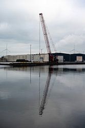 Ladekräne in Amsterdam