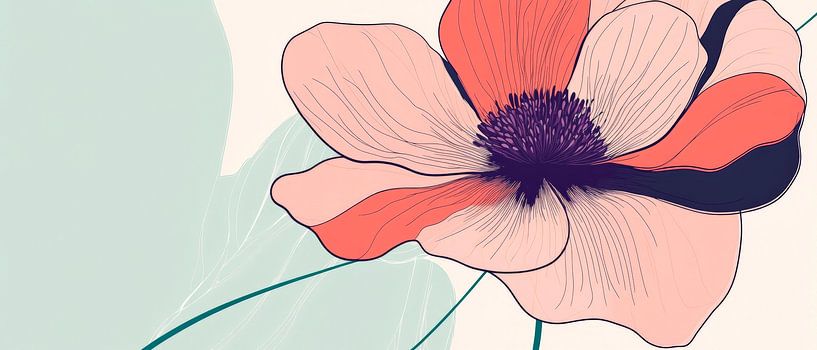 La magie des fleurs aux couleurs douces par Poster Art Shop