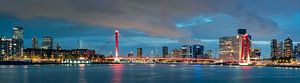 Willemsbrug Panorama Rotterdam sur Martijn Kort