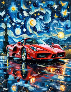 Ferrari Enzo Starry Night by MIROKKU
