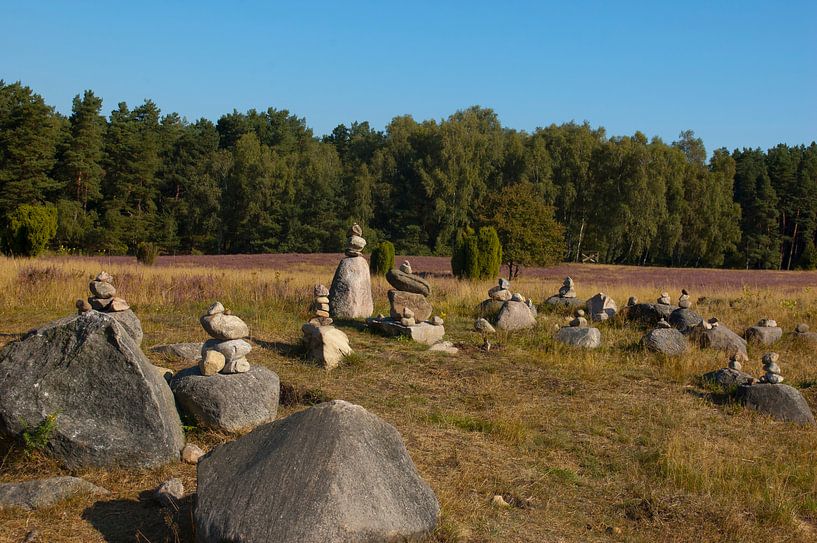 Lüneburger Heide Steine von Groothuizen Foto Art