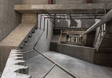 Urban foto va trappenhuis in trappenhuis oude silo. van Nico Boersma
