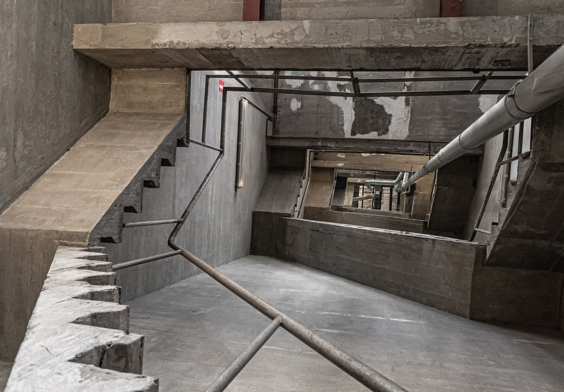 Urban foto va trappenhuis in trappenhuis oude silo. van Nico Boersma