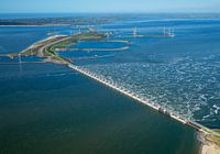 Eastern Scheldt storm surge barrier between Noord-Beveland and Schouwen-Duiveland
