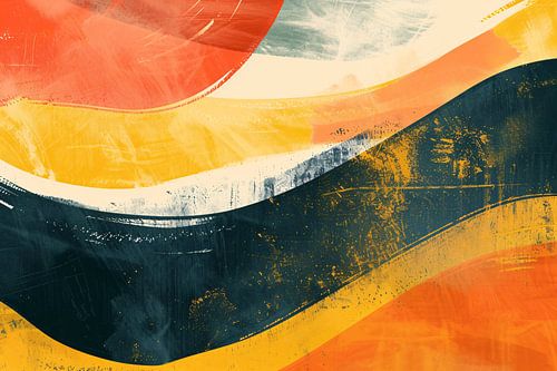 Abstracte Golven van Kleurrijke Energie